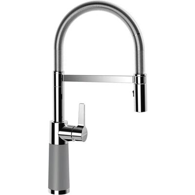 Grifo de Cocina SCHOCK SC-550 - Croma Gris, Giro 150° Grifo de Cocina SCHOCK SC-550 - Croma Gris, Giro 150°