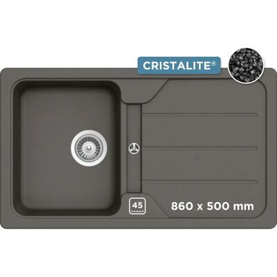 SCHOCK Formhaus Küchenspüle - Asphalt, 86cm x 50cm - Küchenspülen SCHOCK Formhaus Küchenspüle - Asphalt, 86cm x 50cm - Küchenspülen