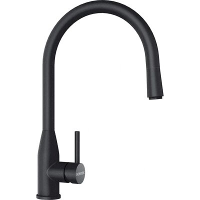 Schock Schwarze Küchenarmatur - Hochdruck, Ausziehbar, Edelstahl Schock Schwarze Küchenarmatur - Hochdruck, Ausziehbar, Edelstahl