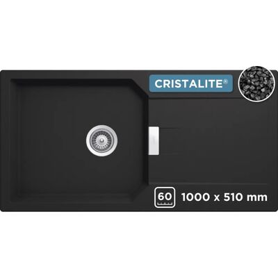 SCHOCK Manhattan D-100L Onyx Granitspüle - Beidseitig, 100cm SCHOCK Manhattan D-100L Onyx Granitspüle - Beidseitig, 100cm