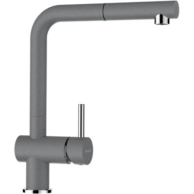 SCHOCK EPOS SB - LANCE EXTRACTIBLE, ROTATION 180°, ÉCONOMISEUR D'EAU - robinet de cuisine - Publicité SCHOCK EPOS SB - LANCE EXTRACTIBLE, ROTATION 180°, ÉCONOMISEUR D'EAU - robinet de cuisine - Publicité