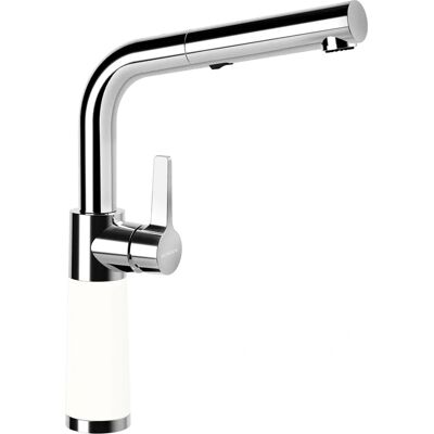 Grifo de Cocina Blanco SCHOCK SC-540 SB - Mango extraíble, giro 120°, conector 3/8" Grifo de Cocina Blanco SCHOCK SC-540 SB - Mango extraíble, giro 120°, conector 3/8"