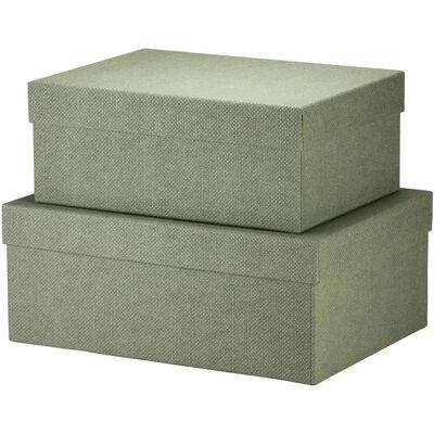 S.O.H.O. Sage Geschenkverpackung - 2er Set rechteckige Geschenkboxen S.O.H.O. Sage Geschenkverpackung - 2er Set rechteckige Geschenkboxen