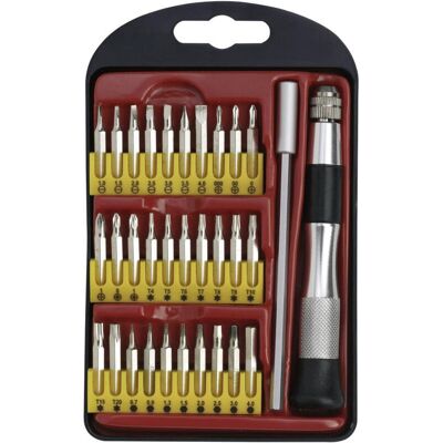 Donau Elektronik 821797 Set di Mini-Bit di Precisione Compatto - Punte per Cacciavite Versatili Donau Elektronik 821797 Set di Mini-Bit di Precisione Compatto - Punte per Cacciavite Versatili
