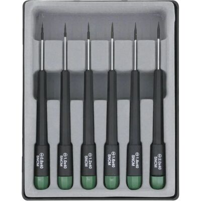 Donau Elektronik - Präzisionsschraubenzieher-Set - Flachkopf - 6 Stück Donau Elektronik - Präzisionsschraubenzieher-Set - Flachkopf - 6 Stück