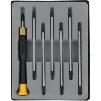 Set di 8 lame intercambiabili Donau Elektronik - Phillips, Piatto, T - Officina Set di 8 lame intercambiabili Donau Elektronik - Phillips, Piatto, T - Officina