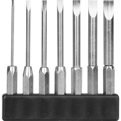 Donau MBS70 7-Piece Long Straight Blade Mini Screwdriver Bits Set Donau MBS70 7-Piece Long Straight Blade Mini Screwdriver Bits Set