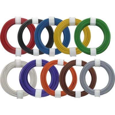 Donau Copper Multicolor Wire Set - 10 x 10m - Electrical wire Donau Copper Multicolor Wire Set - 10 x 10m - Electrical wire
