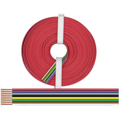 Donau Elektronik 225-885-10 Draad Kabel Plat 8 x 0.25 mm² 10m Donau Elektronik 225-885-10 Draad Kabel Plat 8 x 0.25 mm² 10m