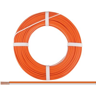 Donau 250-57-25 Ljudkabel - 25m - Orange & Vit Donau 250-57-25 Ljudkabel - 25m - Orange & Vit
