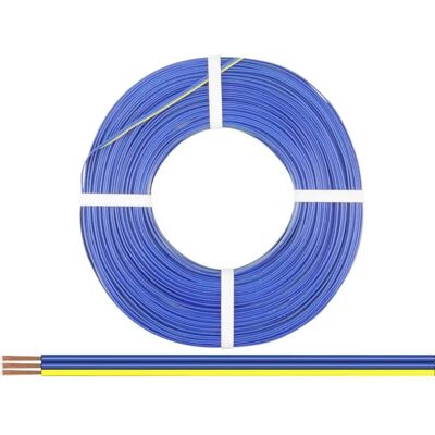 Donau Elektronik 318-223-50 Plat Bedradingskabel - 3 Draden 0.14mm² Blauw, Geel - 50m Donau Elektronik 318-223-50 Plat Bedradingskabel - 3 Draden 0.14mm² Blauw, Geel - 50m