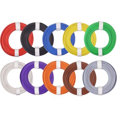 Donau 150-MIX Elektrisch Kabel - Kleurrijk 10m Set Donau 150-MIX Elektrisch Kabel - Kleurrijk 10m Set