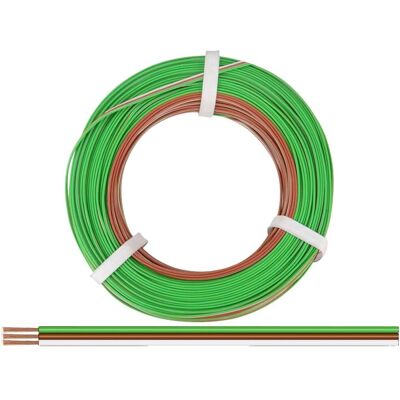 Donau Model 325-485-50 Kabel - 50m Gevlochten Draad Groen, Bruin, Wit Donau Model 325-485-50 Kabel - 50m Gevlochten Draad Groen, Bruin, Wit