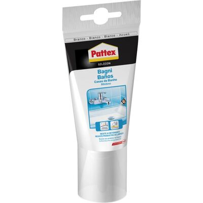 Sigillante in silicone bianco Pattex - Antimuffa, 150ml Sigillante in silicone bianco Pattex - Antimuffa, 150ml