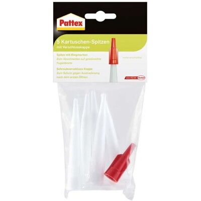 Pattex - Juego de 5 puntas de repuesto - Accesorios para cartucho de sellador Pattex - Juego de 5 puntas de repuesto - Accesorios para cartucho de sellador