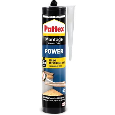 Cola Power Pattex - Forte adesão inicial - Interior e exterior Cola Power Pattex - Forte adesão inicial - Interior e exterior