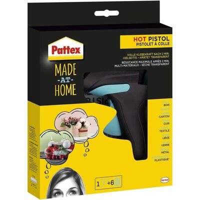 Pattex Hot Glue Gun - Black, Yellow, 1.1cm - Hot Glue Gun Pattex Hot Glue Gun - Black, Yellow, 1.1cm - Hot Glue Gun