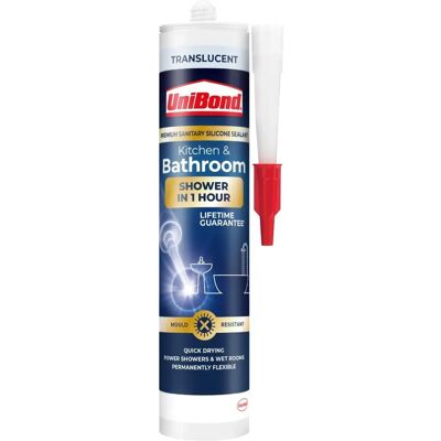 UniBond 291g Translucent Sealant - Bathroom & Kitchen UniBond 291g Translucent Sealant - Bathroom & Kitchen