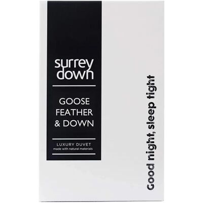 Surrey Down White Goose Feather & Down Duvet - SuperKing - 10.5 Tog Surrey Down White Goose Feather & Down Duvet - SuperKing - 10.5 Tog