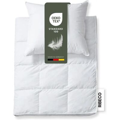 RIBECO Johanna Daunenbett- und Kopfkissen-Set - Warm - Bettwaren RIBECO Johanna Daunenbett- und Kopfkissen-Set - Warm - Bettwaren