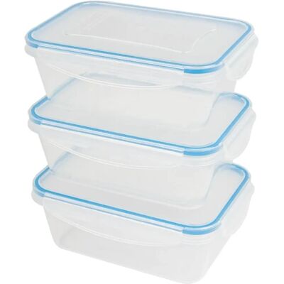Contenitore per Alimenti Classbach - 3 x 1000ml - Trasparente Contenitore per Alimenti Classbach - 3 x 1000ml - Trasparente