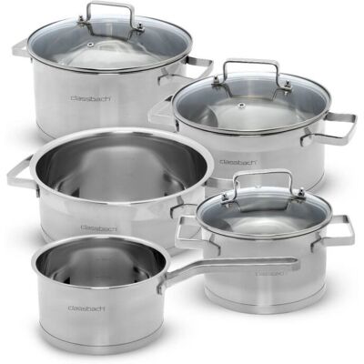 Set di 8 pezzi in acciaio inox Classbach - Tutte le fonti di calore Set di 8 pezzi in acciaio inox Classbach - Tutte le fonti di calore