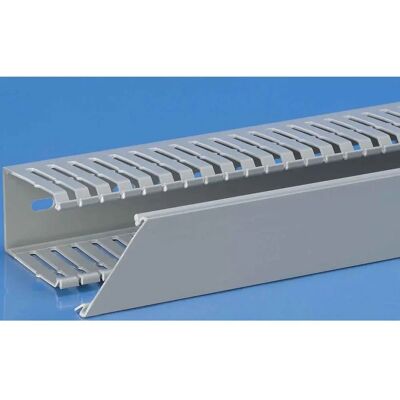 RS PRO Grauer DIN-Panel-Kabelkanal - Kabelkanal - 2 m RS PRO Grauer DIN-Panel-Kabelkanal - Kabelkanal - 2 m