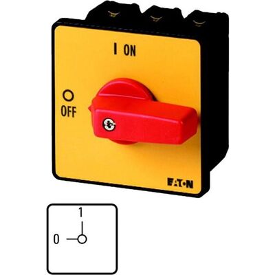 Eaton P3-100/E-RT - Not-Aus-Schalter Einbau - IP65 - 3-polig Eaton P3-100/E-RT - Not-Aus-Schalter Einbau - IP65 - 3-polig