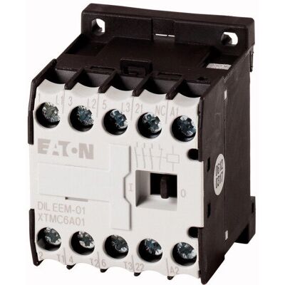 Eaton DILEEM-01 Leistungsschütz - 3-polig, 3kW, AC-3, 230V/240V Eaton DILEEM-01 Leistungsschütz - 3-polig, 3kW, AC-3, 230V/240V
