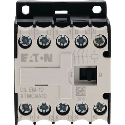 Eaton Kontaktor - Modell DILEM-10 - 3-polig, 4kW, AC-3 - 400V - Mit Hilfsschalter Eaton Kontaktor - Modell DILEM-10 - 3-polig, 4kW, AC-3 - 400V - Mit Hilfsschalter
