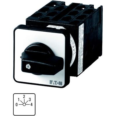 Eaton T0-6-8282/E Stufenschalter - 3P Schwarz, Silber Eaton T0-6-8282/E Stufenschalter - 3P Schwarz, Silber