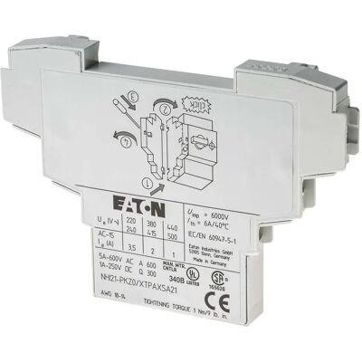 Eaton NHI21-PKZ0 Hilfsschalter - Seitenmontage 2NO+1NC 3,5A Eaton NHI21-PKZ0 Hilfsschalter - Seitenmontage 2NO+1NC 3,5A