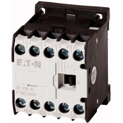 Eaton DILEM-10-G 12VDC Kontaktor - 3-polig 4kW AC-3 - Schwarz/Weiß Eaton DILEM-10-G 12VDC Kontaktor - 3-polig 4kW AC-3 - Schwarz/Weiß