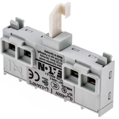 Contacteur auxiliaire Eaton NHI-E-11 - 1NO+1NC, Montage frontal, Vis, 24V DC/240V AC - Publicité Contacteur auxiliaire Eaton NHI-E-11 - 1NO+1NC, Montage frontal, Vis, 24V DC/240V AC - Publicité