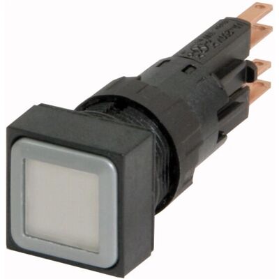 Eaton Q18LT-WS Drucktaster - IP65, Weiß, 16mm, Quadratische Linse Eaton Q18LT-WS Drucktaster - IP65, Weiß, 16mm, Quadratische Linse