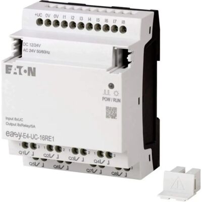 Eaton EASY-E4-UC-16RE1 Logikmodul - 8 digitale Eingänge, 8 Relais, Ethernet Eaton EASY-E4-UC-16RE1 Logikmodul - 8 digitale Eingänge, 8 Relais, Ethernet
