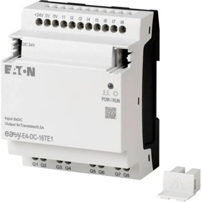 Eaton easyE4 Eingangs/Ausgangsmodul - Ethernet - 8 Digitale Eingänge, 8 Transistor-Ausgänge Eaton easyE4 Eingangs/Ausgangsmodul - Ethernet - 8 Digitale Eingänge, 8 Transistor-Ausgänge