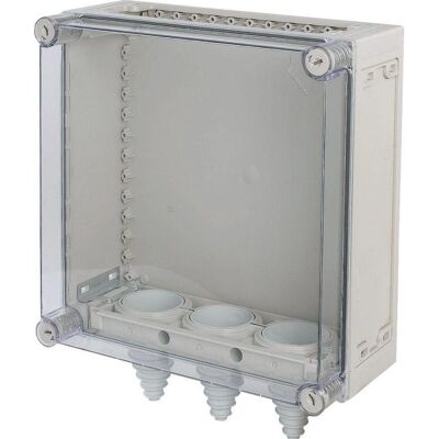 Eaton KST44-150 Enclos extérieur résistant aux chocs et IP65 - raccords de câbles - Publicité Eaton KST44-150 Enclos extérieur résistant aux chocs et IP65 - raccords de câbles - Publicité