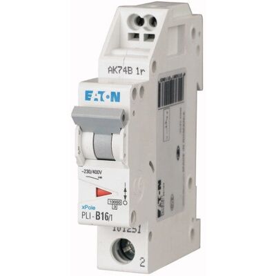 Eaton PLI-B16/1 Einpoliger Leitungsschutzschalter - Sicherungsautomat Eaton PLI-B16/1 Einpoliger Leitungsschutzschalter - Sicherungsautomat