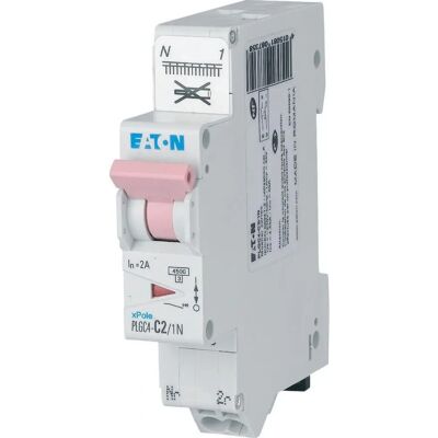 Eaton Modell PLGC4-C2/1N 2A 3-poliger Leitungsschutzschalter - DIN Montage Eaton Modell PLGC4-C2/1N 2A 3-poliger Leitungsschutzschalter - DIN Montage