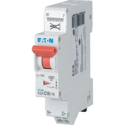 Interruptor automático Eaton 10A - Tipo C - Montaje en DIN Interruptor automático Eaton 10A - Tipo C - Montaje en DIN