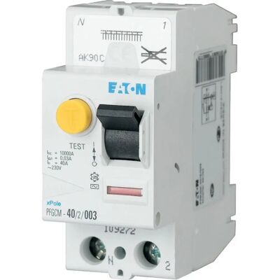 Eaton PFGCM-40/2/003 - RCD 40A 2P 30mA Typ AC Eaton PFGCM-40/2/003 - RCD 40A 2P 30mA Typ AC