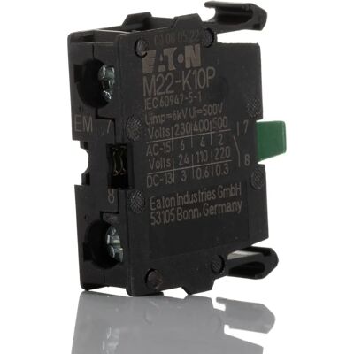 Eaton Kontaktschuh - 110835 - 1 Wechsler - 500V - Frontmontage Eaton Kontaktschuh - 110835 - 1 Wechsler - 500V - Frontmontage