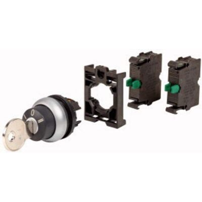 Eaton M22-WS3-2K10-BVP Schlüsselschalter Kunststoff Frontring Schwarz Eaton M22-WS3-2K10-BVP Schlüsselschalter Kunststoff Frontring Schwarz