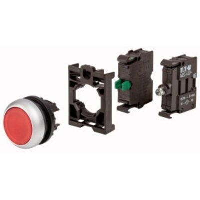 Eaton M22-DL-R-K10LED-BVP Rød Lysende Trykknap - Taster + Schalter Eaton M22-DL-R-K10LED-BVP Rød Lysende Trykknap - Taster + Schalter