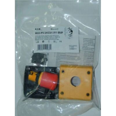 Eaton M22-PV-2KC01-IY1-BVP Not-Aus-Schalter - IP66 Eaton M22-PV-2KC01-IY1-BVP Not-Aus-Schalter - IP66