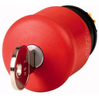 Eaton M22-PVS-MS2 Not-Aus-Schlüsseltaste - Rot IP67/IP69K Eaton M22-PVS-MS2 Not-Aus-Schlüsseltaste - Rot IP67/IP69K