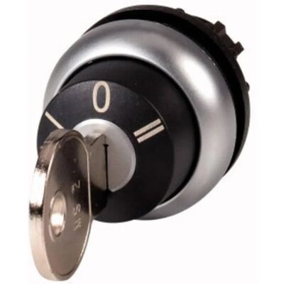 Eaton M22-WRS3-MS2 Schlüsselschalter - IP66, 3-Stellungen, Schwarz Eaton M22-WRS3-MS2 Schlüsselschalter - IP66, 3-Stellungen, Schwarz