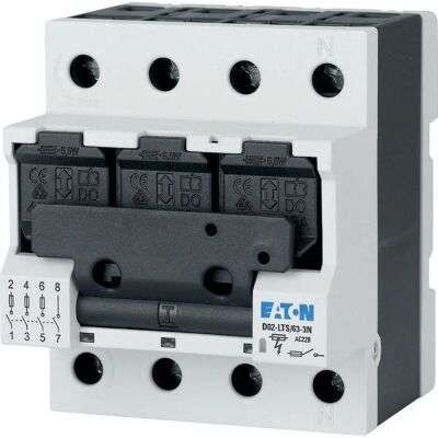 Eaton D02-LTS/63-3N 4-poliger Schaltertrenner - Elektronikzubehör Eaton D02-LTS/63-3N 4-poliger Schaltertrenner - Elektronikzubehör