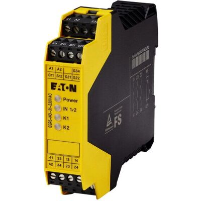 Eaton ESR5-NO-31-230VAC Sicherheitsrelais - Positionsschalter Überwachung, UL, SIL3 Eaton ESR5-NO-31-230VAC Sicherheitsrelais - Positionsschalter Überwachung, UL, SIL3